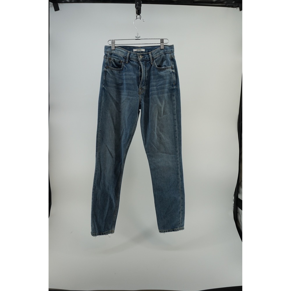 NWT GRLFRND High Rise Straight Leg Jeans Premium Denim Medium Wash Blue 26